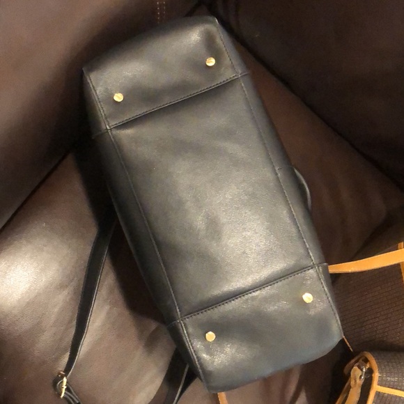 TORY BURCH Robinson Black Saffiano Leather Satchel Crossbody Shoulder Bag - Picture 11 of 16